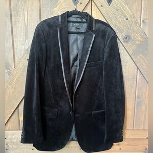 INC INTERNATIONAL CONCEPTS Men's Black Velvet Blazer